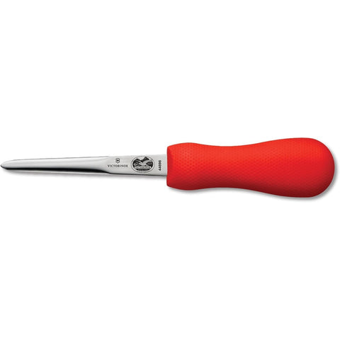 Victorinox 7.6399.4 Boston Style Oyster Knife with 3-Inch Blade and Red SuperGrip Handle