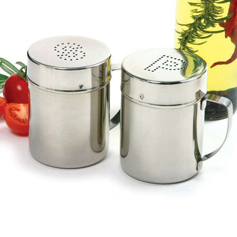 Norpro 763 Stainless Steel Salt and Pepper Shaker Set with Handles
