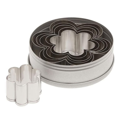 Ateco 7806 Plain Edge Daisy Cookie Cutter Set, 6-Piece Stainless Steel