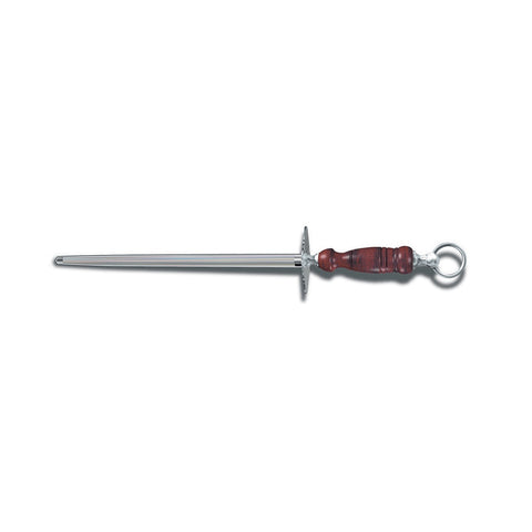 Victorinox 7.8991.23 12" Regular Cut Round Honing Steel with Rosewood Handle