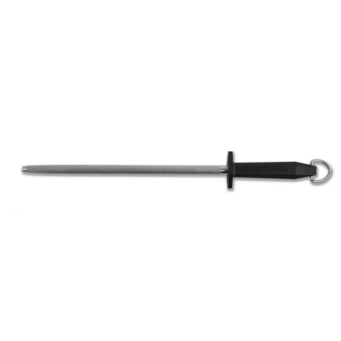 Victorinox 7.8991.3 10" Round Fine Cut Sharpening Steel with Black Handle