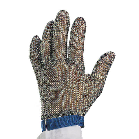Victorinox 7.9039.L Saf-T-Gard Large Cut Resistant Stainless Steel Mesh Glove with Blue Wrist Strap