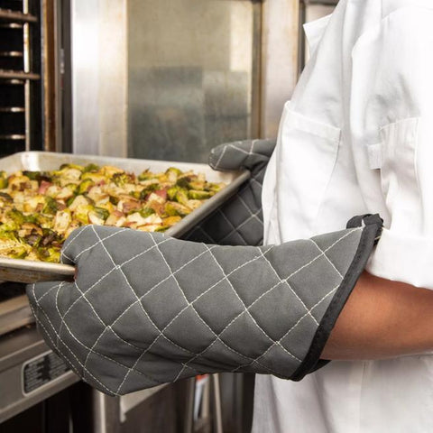 San Jamar 800FG15-BK BestGuard 15" Black Oven Mitt
