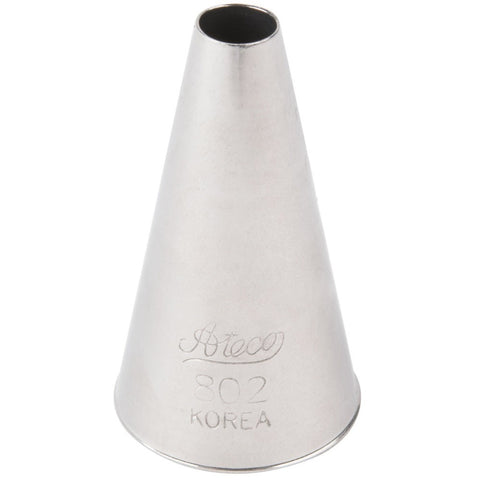 Ateco 802 Plain Pastry Tip - 1/4" Round Opening, Stainless Steel
