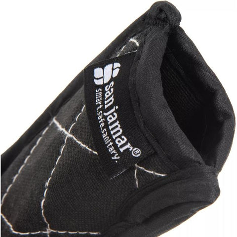 San Jamar 804BG-BK BestGuard Handle Holder, 3-1/4" x 6-1/2\" Black, Fire Retardant
