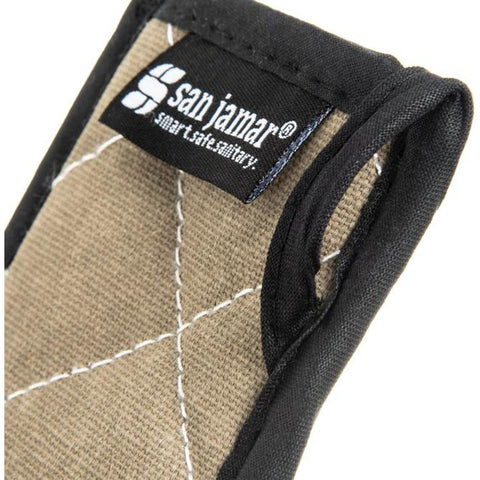 San Jamar 804BG BestGuard Handle Holder, 3-1/4" x 6-1/2\" Tan Fire Retardant