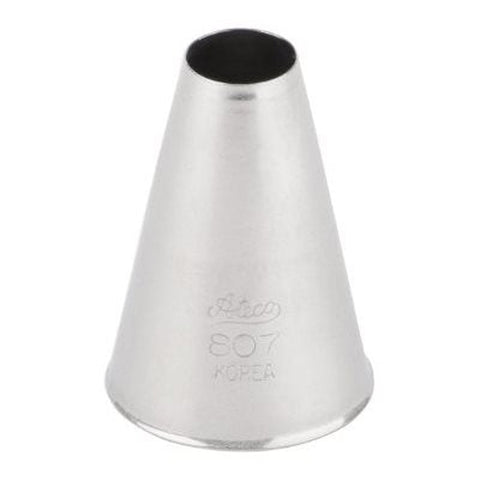 Ateco 807 Plain Pastry Tube Piping Tip, 0.56-Inch Round Opening, Stainless Steel