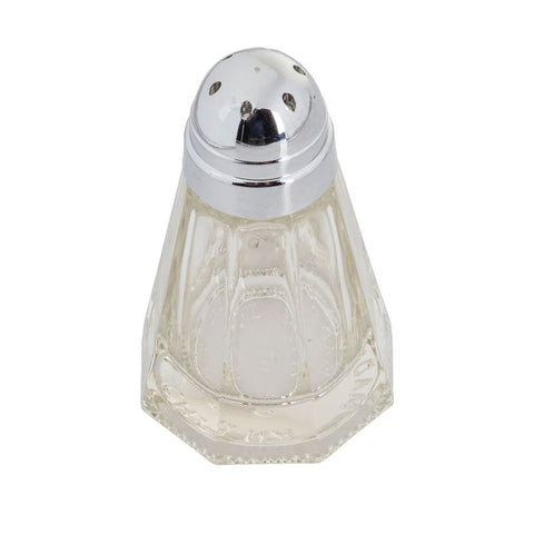 TableCraft Products 80S&P-2 1.5 oz. Glass Paneled Salt or Pepper Shaker with Chrome Plated Top