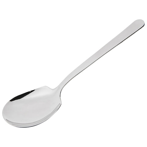 Browne USA Foodservice 818 New Era 8" Solid Round Bowl Serving Spoon