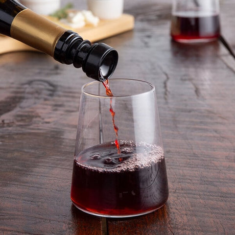 Franmara 8228-PC Twist-Pour Black Wine Stopper and Pourer