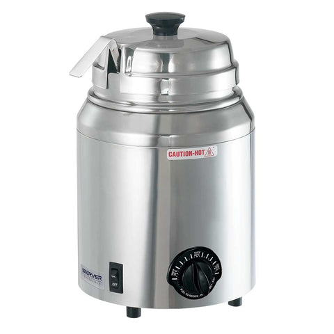 Server Products 82500 Single Vessel Topping Warmer with Ladle, 3 Qt, 120V/500W