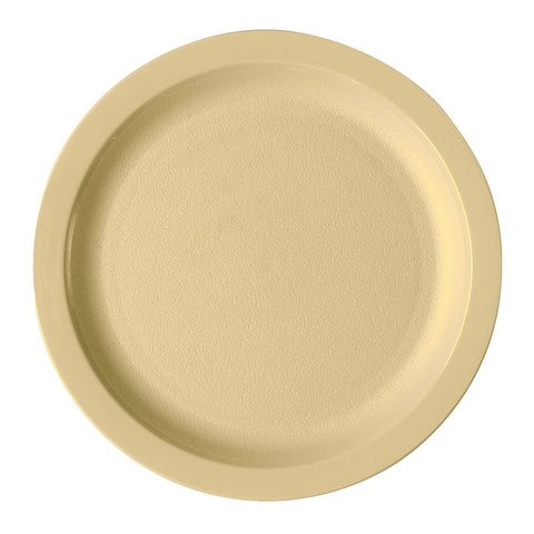Cambro 825CWNR133 Camwear Beige 8-1/4" Narrow Rim Polycarbonate Plate