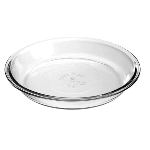 Anchor Hocking Foodservice 82638AHG18 9-Inch Clear Fully Tempered Glass Pie Plate