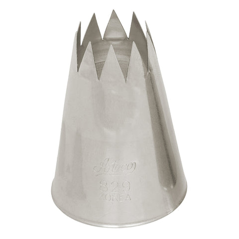 Ateco 829 Open Star Stainless Steel Pastry Decorating Tip