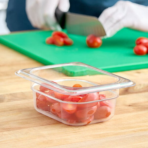 Cambro 82CW135 Camwear 1/8 Size Clear Polycarbonate Food Pan 2-1/2" Deep