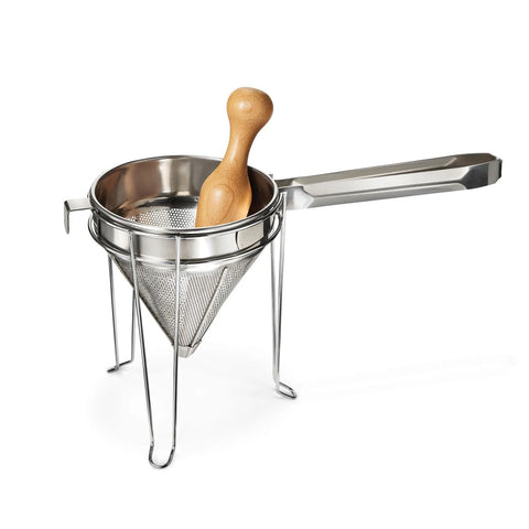 Weston 83-3030-W Stainless Steel Cone Strainer and Pestle Set