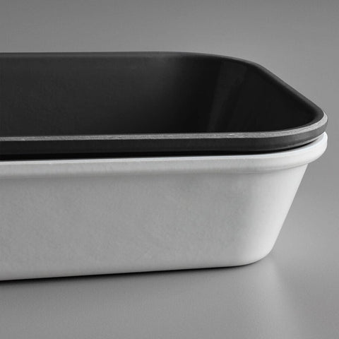 Cambro 8302MT110 8" x 30" Black Fiberglass Market Display Tray