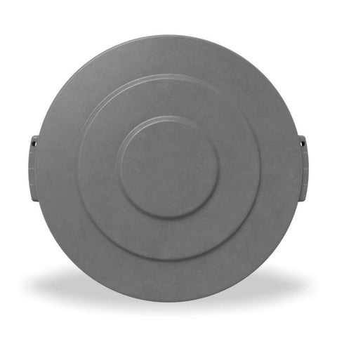 CFS Brands 84101123 Bronco Round 10 Gallon Waste Bin Lid, Gray