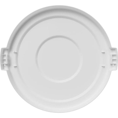 CFS Brands 84103302 Bronco Round Waste Bin Lid for 32 Gallon Container, White