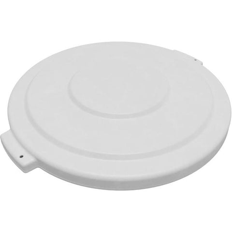 CFS Brands 84103302 Sparta Bronco Round Waste Bin Trash Container Lid, 32 Gallon, White