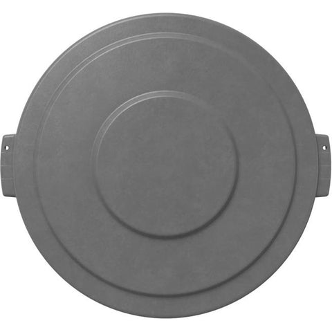 Carlisle 84103323 Bronco Round Waste Bin Trash Container Lid, 32 Gallon - Gray