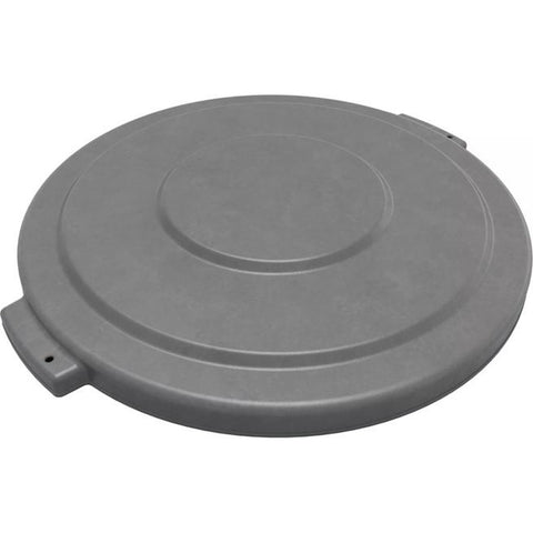 Carlisle 84103323 Bronco Round Waste Bin Trash Container Lid, 32 Gallon - Gray
