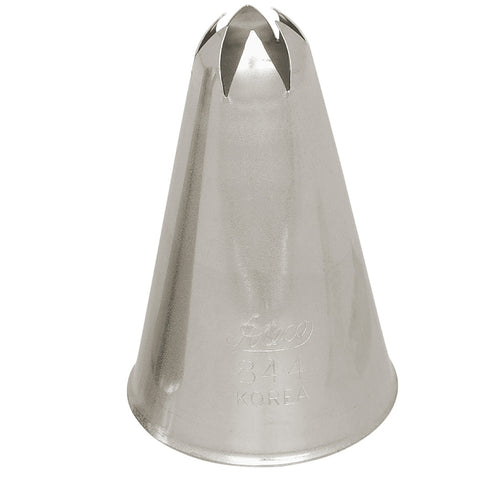 Ateco 844 Closed Star Piping Tip - Stainless Steel Pastry Tube