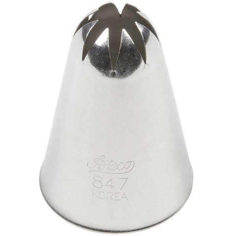 Ateco 847 Closed Star Piping Tip, 9/16-Inch Opening, Stainless Steel