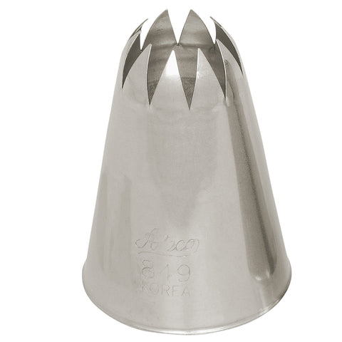 Ateco 849 Closed Star Pastry Tube - Stainless Steel Decorating Tip