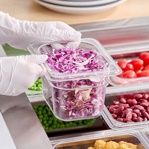 Cambro 84CW135 Camwear 1/8 Size Clear Polycarbonate Food Pan, 4" Deep