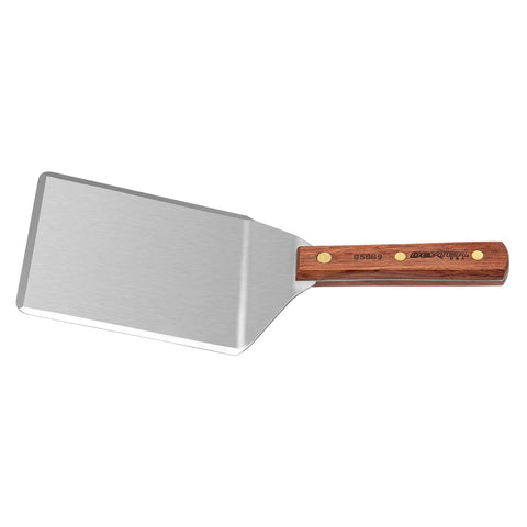 Dexter Russell 85869PCP Traditional 6" x 5" Hamburger Turner with Rosewood Handle