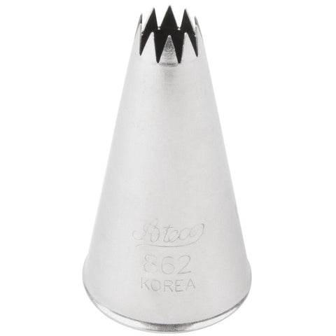 Ateco 862 French Star Piping Tip - Stainless Steel Pastry Tube