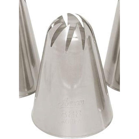 Ateco 888 Large Closed Star Swirled Pastry Tip - Stainless Steel