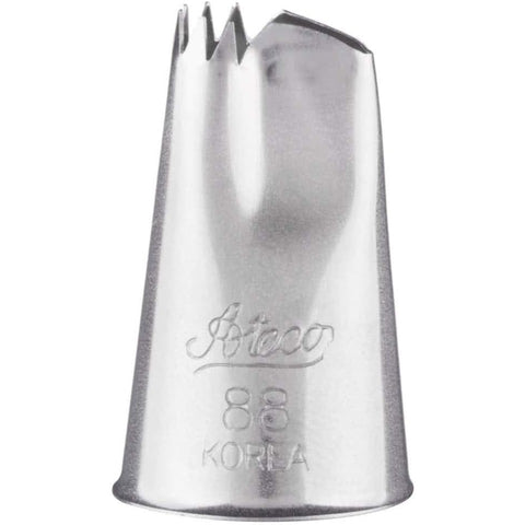 Ateco 88 Ruffle Piping Tip - Star Cut Pastry Tube for Shell and Flute Borders