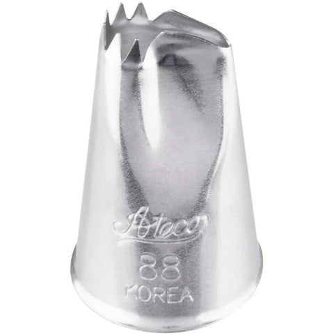 Ateco 88 Ruffle Piping Tip - Star Cut Pastry Tube for Shell and Flute Borders