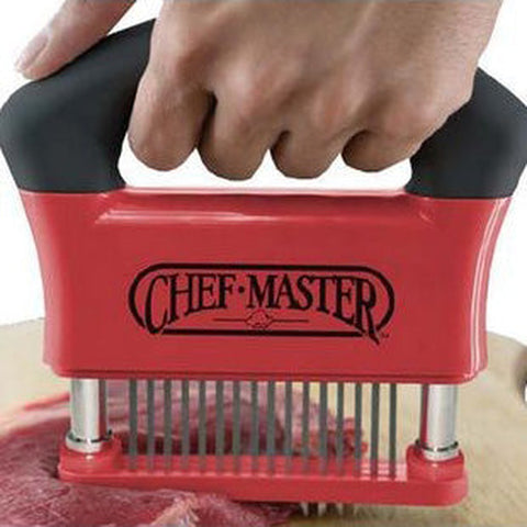 Chef Master 90009 48-Blade Stainless Steel Handheld Meat Tenderizer