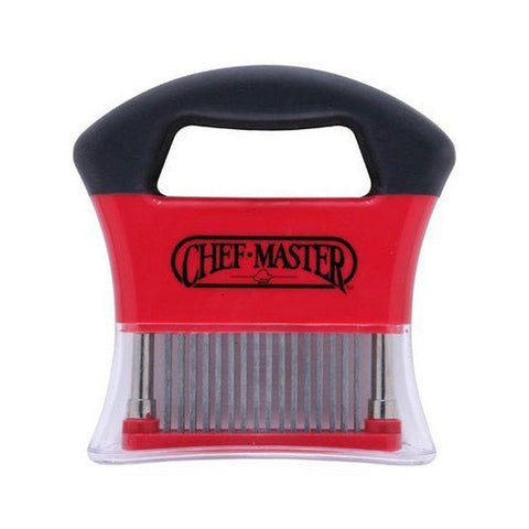 Chef Master 90009 48-Blade Stainless Steel Handheld Meat Tenderizer