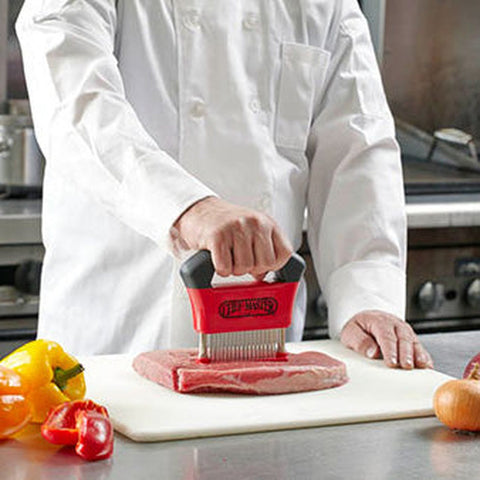 Chef Master 90009 48-Blade Stainless Steel Handheld Meat Tenderizer