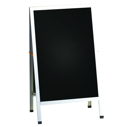 Chef Master 90034 A-Frame Two-Sided Chalkboard Sidewalk Sign with Aluminum Frame