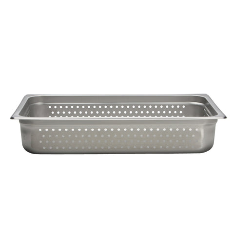 Libertyware 9004P Full Size 4" Perforated Anti-Jam Stainless Steel Steam Table Pan