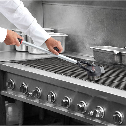 Chef Master 90242 Horseshoe Broiler Brush with Knob Handle