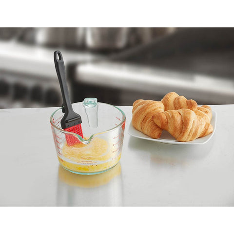 Chef Master 90248 2" High Heat Basting Brush with Beaded Silicone Bristles