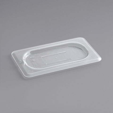 Cambro 90CWC135 Camwear 1/9 Size Clear Polycarbonate Flat Food Pan Lid