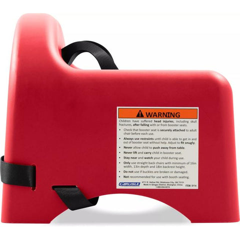 Carlisle FoodService Products 911405 Stackable Booster Seat, Red