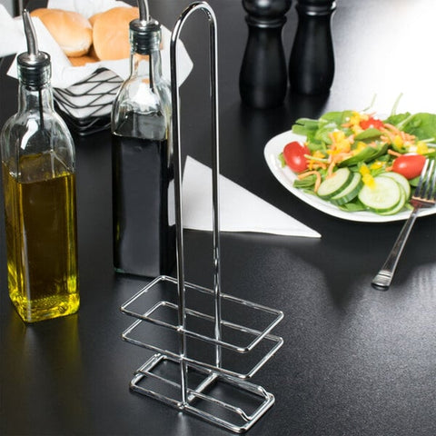 Tablecraft Products 916R Chrome Plated Oil and Vinegar Cruet Rack