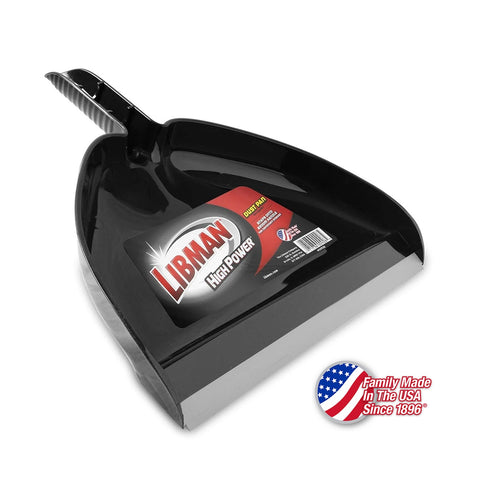 Libman Commercial 0928012 13 Inch Black Plastic Dust Pan