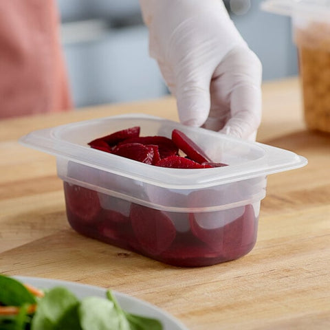 Cambro 92PP190 1/9 Size Translucent Polypropylene Food Pan - 2 1/2" Deep