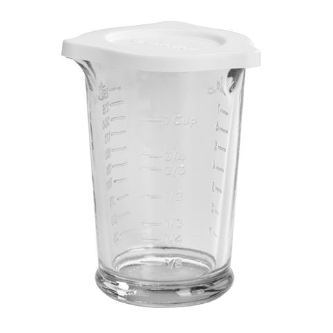 Anchor Hocking Foodservice 94793L20 Triple Pour 8 oz Glass Measuring Cup with Lid