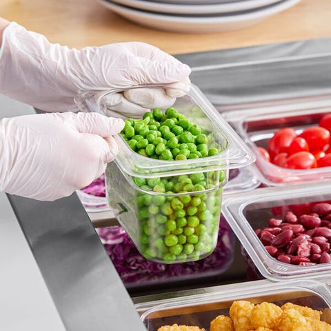 Cambro 94CW135 Camwear 1/9 Size Clear Polycarbonate Food Pan, 4" Deep