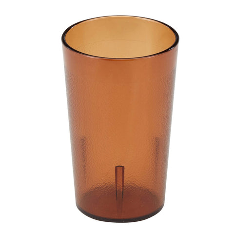 Cambro 950P153 Colorware 9.8 oz. Amber Textured SAN Plastic Tumbler